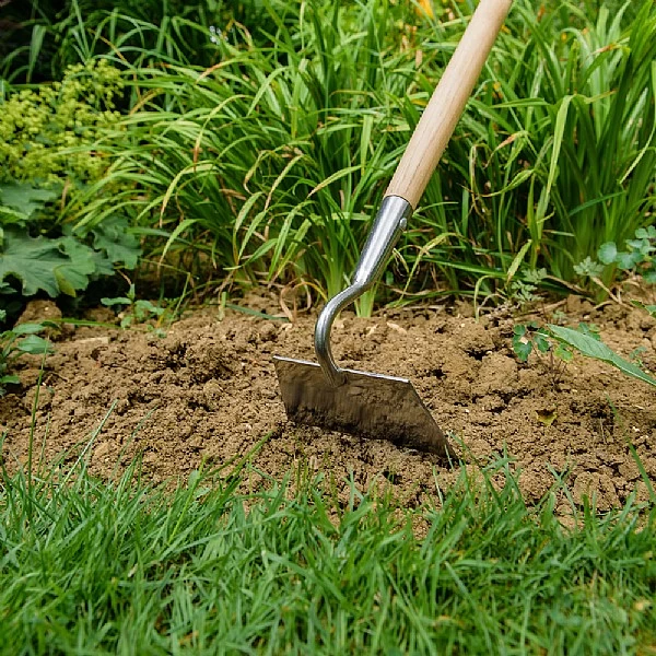 Kent & Stowe Stainless Steel Long Handled Draw Hoe - Image 2