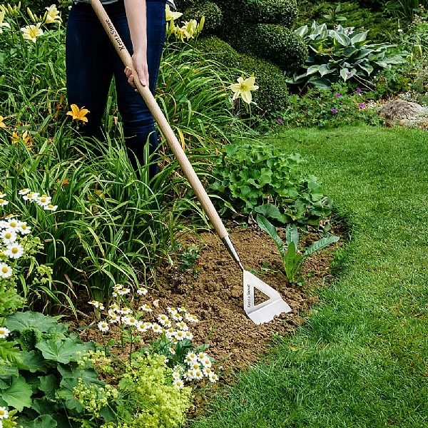 Kent & Stowe Stainless Steel Long Handled Dutch Hoe - Image 3