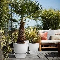 Elho Greenville Round Pot 30cm Living Concrete