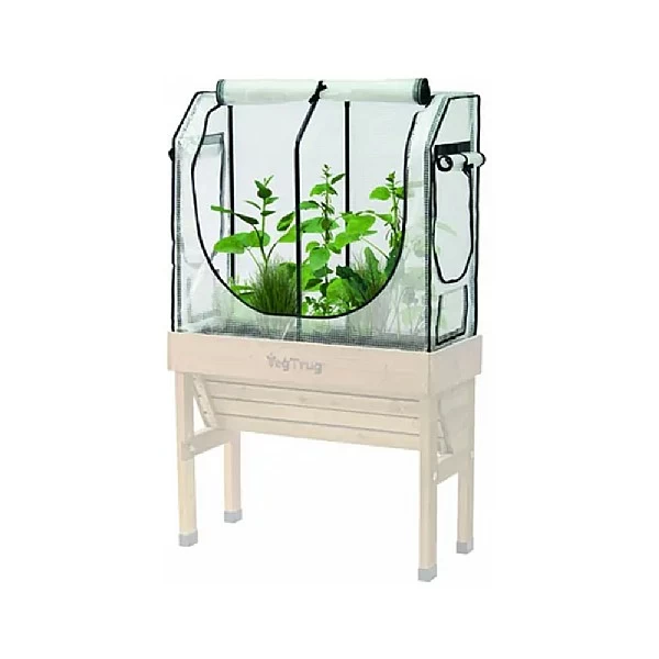 VegTrug Small WallHugger Greenhouse Frame & Multi Cover Set - Image 3