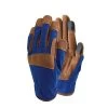 Town & Country Premium Synthetic Leather Blue Gloves Large