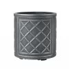 Stewart Garden 32cm Lead Effect Round Planter - Pewter