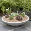 Stewart Garden Varese Low Bowl Planter 60cm - Alpine Grey
